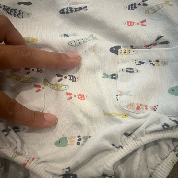 Pehr Sleeveless One-Piece romper. Fish print - Picture 2 of 5